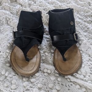 Black and Tan Women's Sandals